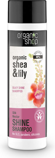 Natura Siberica Shea & Lily Shine Shampoos Reconstruction/Nourishment & Smoothing for All Hair Types 280ml