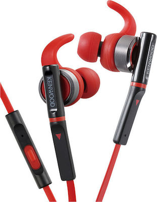 Kenwood KH-SR800 In-Ear Freihändig Kopfhörer mit Stecker 3.5mm Rot