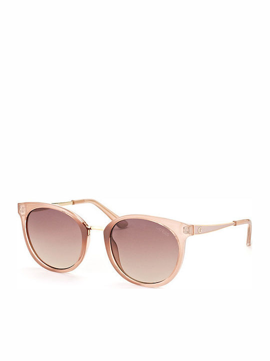 Guess Women's Sunglasses with Pink Frame and Brown Gradient Lenses GU 7459 57F