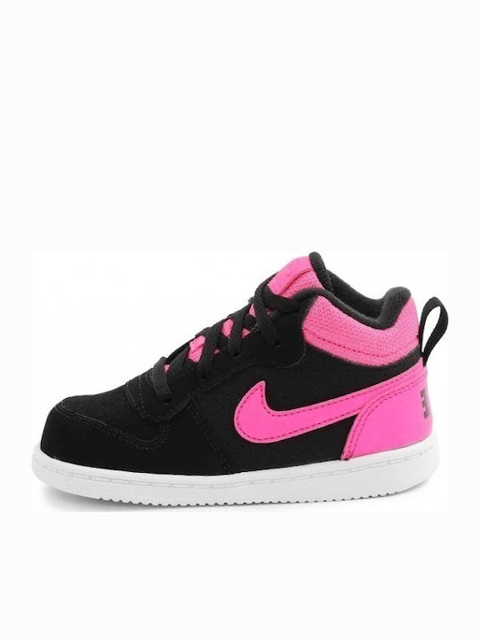 Nike Αθλητικά Παιδικά Παπούτσια Court Borough Mid TD Black / Pink Blast