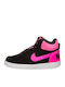 Court Recreation Kids Sports Shoes Basketball with Laces Black