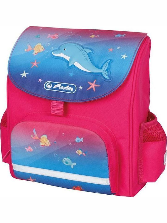 Herlitz Mini Soft Little Dolphin School Bag Backpack Kindergarten in Fuchsia color