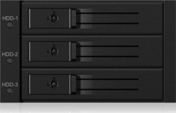 Icy Box Externe Backplane für 3x 3.5Inch SATA oder SAS HDD in 2x 5.25Inch Schacht Schwarz (IB-563SSK) Icy Box Externe Backplane für 3x 3.5Inch SATA oder SAS HDD in 2x 5.25Inch Schacht Schwarz (IB-563SSK)