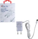 Volte-Tel Ladegerät mit integriertem Kabel Micro-USB Weißs (VL15)
