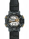 Jaga M1148 Black / Yellow Digital Men's Watch 44mm Battery with Black Rubber Strap
