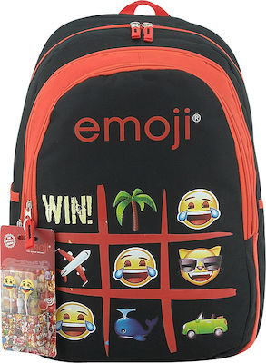 Paxos Emoji XOX Schulranzen Rucksack Grundschule, Grundschule in Schwarz Farbe