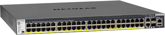 NetGear M4300-52G-PoE+ 1000W Managed L3 PoE+ Switch with 48 Gigabit (1Gbps) Ethernet Ports and 2 SFP Ports