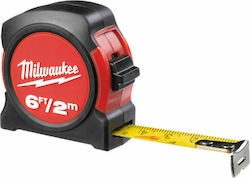 Milwaukee Non Magnetic Tape Tape Measure with Auto-Rewind and Magnet 2m