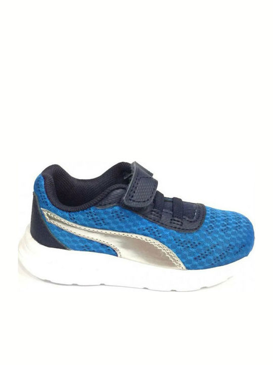 Puma Αthletische Kinderschuhe Laufen Meteor V Blau