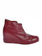 Chuck Taylor All Star Lux Shro Leather Women's Ankle Boots Red