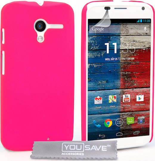 YouSave Accessories Hard Hybrid Case Pink (Moto X) Задна корица Пластмаса Розов