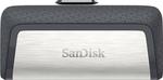 Sandisk Ultra Dual Drive 64GB USB 3.1 Stick cu conexiune USB-A & USB-C Alb