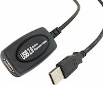 Powertech 15m USB 2.0 Cable A-Male to A-Female (CAB-U054)