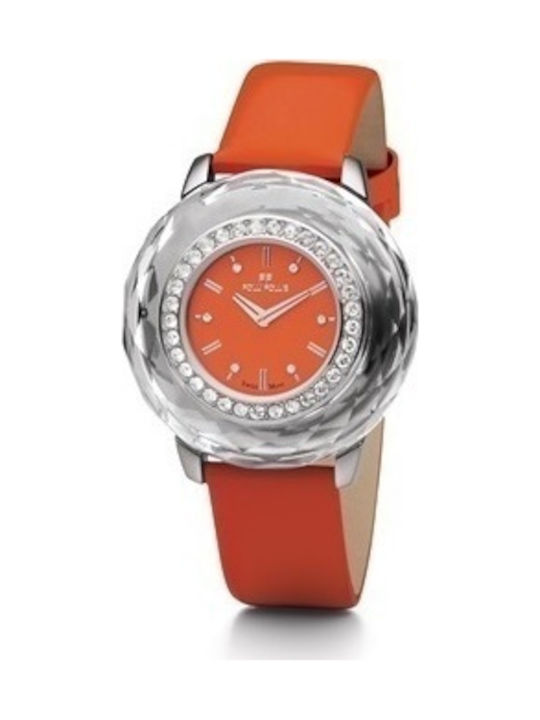 Folli Follie Beauty Uhr mit Orange Lederarmband