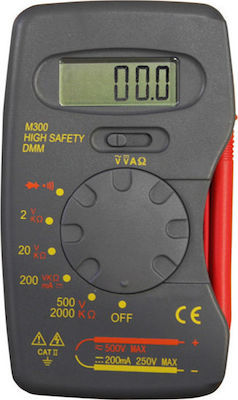 Adeleq 10-300 Digital Pocket Multimeter with Buzzer with Measurement AC / DC / Resistor 10-300