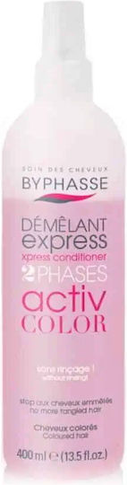 Byphasse Activ Color Leave In Conditioner Διατήρησης Χρώματος για Βαμμένα Μαλλιά 400ml