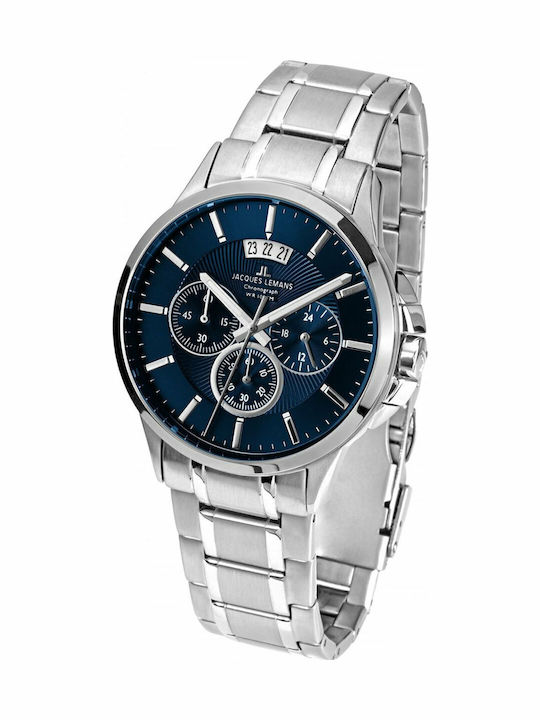 Jacques Lemans Classic Ανδρικό Ρολόι 42mm Χρονο...