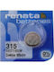 Renata 315/SR716SW Silver Oxide Watch Battery SR67 1.55V 1pcs