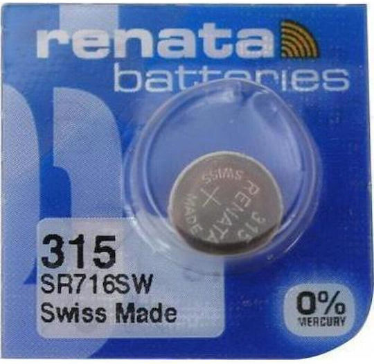 Renata 315/SR716SW Μπαταρία Silver Oxide Ρολογιών SR67 1.55V 1τμχ
