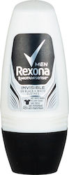 Rexona Мъжки Invisible Dry Черно И Бяло 48h Антиперспирант Дезодорант 48h Рол-он 50мл