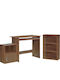 Schreibtisch mit Bücherregal Decon Braun 90x50x75cm