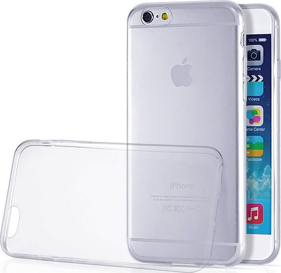 Silicone Back Cover Transparent (iPhone 6/6s) Skroutz.gr