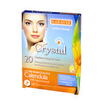 Karaver Crystal Calendula Benzi de Epilat pentru Față pentru Piele Sensibilă 20buc