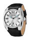 Police Watch with Black Leather Strap PL.13752JS/04A