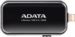 Adata i-Memory UE710 32GB USB 3.0 Stick με σύνδεση Lightning & USB-A Μαύρο