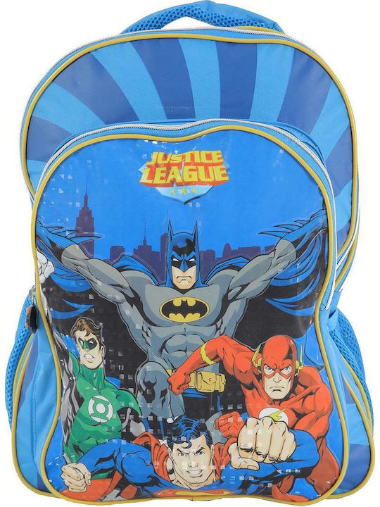 Justice League School Bag Backpack Elementary, Elementary in Light Blue color