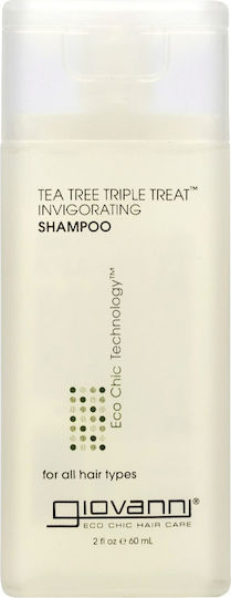 Giovanni Tea Tree Triple Treat Invigorating Shampoos against Dandruff for All Hair Types 60ml