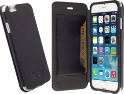 Ultra Slim 0.3mm Δερμάτινη Krusell 6 Flipcover Kiruna Krusell Black (Apple iPhone 6)