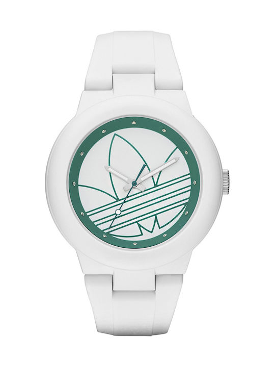 adidas Stan Ανδρικό Ρολόι 41mm Μπαταρίας με Λευκό Καουτσούκ Λουράκι