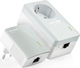 TP-LINK TL-PA4016PKIT v1 Powerline Double Wired with Passthrough Socket and Ethernet Port