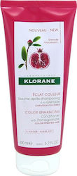Klorane Balsam De Păr Pentru Îmbunătățirea Culorii Cu Rodie 200ml