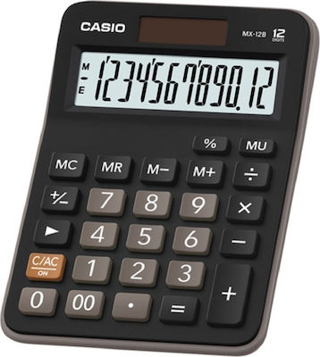 Casio Taschenrechner 12 Ziffern in Schwarz Farbe