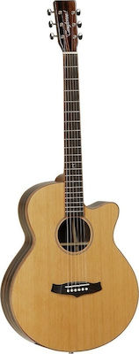 Tanglewood Semi-acustic Chitară Java TWJSF CE Chitare acustice cu decupaj Natural