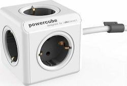 Allocacoc PowerCube 5 Steckdosen mit Kabel 1.5m Gray