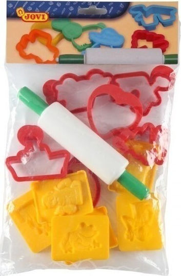 Jovi Plasticine Molds 12 Molds & 1 Rolling Pin