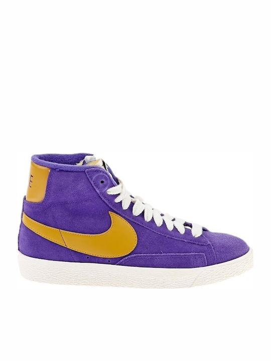 Blazer Mid Suede Vintage Pentru Femei Tip Botine Violet