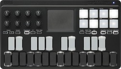 Korg Midi клавиатура nanoKEY Studio с 25 Клавиши в Черно Цвят