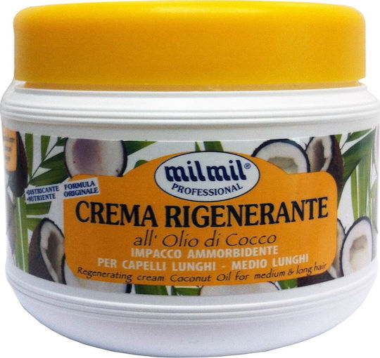 Milmil Professional Crema Rigenerante All'olio Di Cocco Μάσκα Μαλλιών για Επανόρθωση 500ml