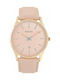 Dukudu Lotte Watch with Pink Gold Leather Strap