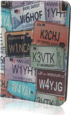 iNOS Number Plate Flip Cover Multicolour Universal 7-8"