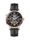 Ingersoll Grafton Automatic Ανδρικό Ρολόι 42mm Χρονογράφος Αυτόματο με Μαύρο Δερμάτινο Λουράκι