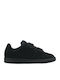 Court Royale Psv Παιδικά Sneakers Ανατομικά με Σκρατς Μαύρα