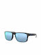 Oakley Holbrook Sonnenbrillen mit Schwarz Rahmen und Blau Polarisiert Spiegel Linse OO9102-C1