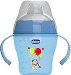 Chicco Soft Cup Lernbecher Kunststoff mit Griffen Blau für 6m+m+ 200ml