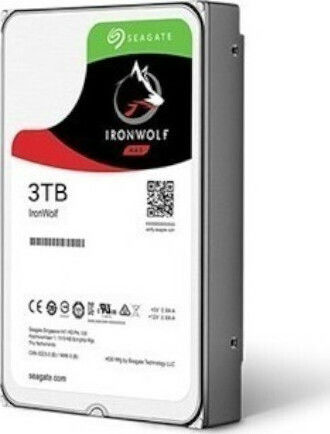 Seagate IronWolf 3TB HDD Hard Drive 3.5" SATA III 5900rpm with 64MB Cache for NAS ST3000VN007