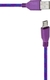 Ancus Braided USB 2.0 to micro USB Cable Μωβ 1m (13659)